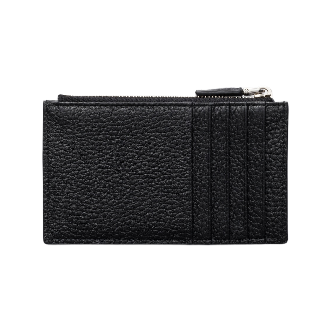 프라다 지퍼 레더 카드 홀더 블랙(Prada Zipper Leather Card Holder Black) - 2