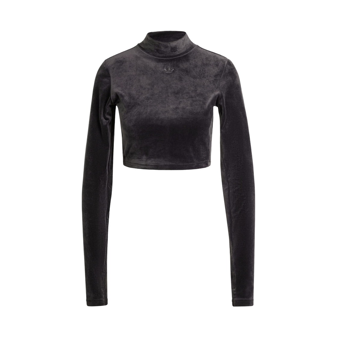IT9660 (W) Adidas Velvet Crop Top Black - KR Sizing