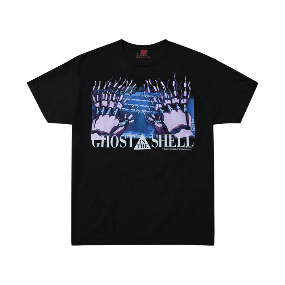 긱스 룰 x 공각기동대 실크스크린 프린팅 티셔츠 블랙(Geeks Rule x Ghost In The Shell Silkscreen Printing T-Shirt Black)