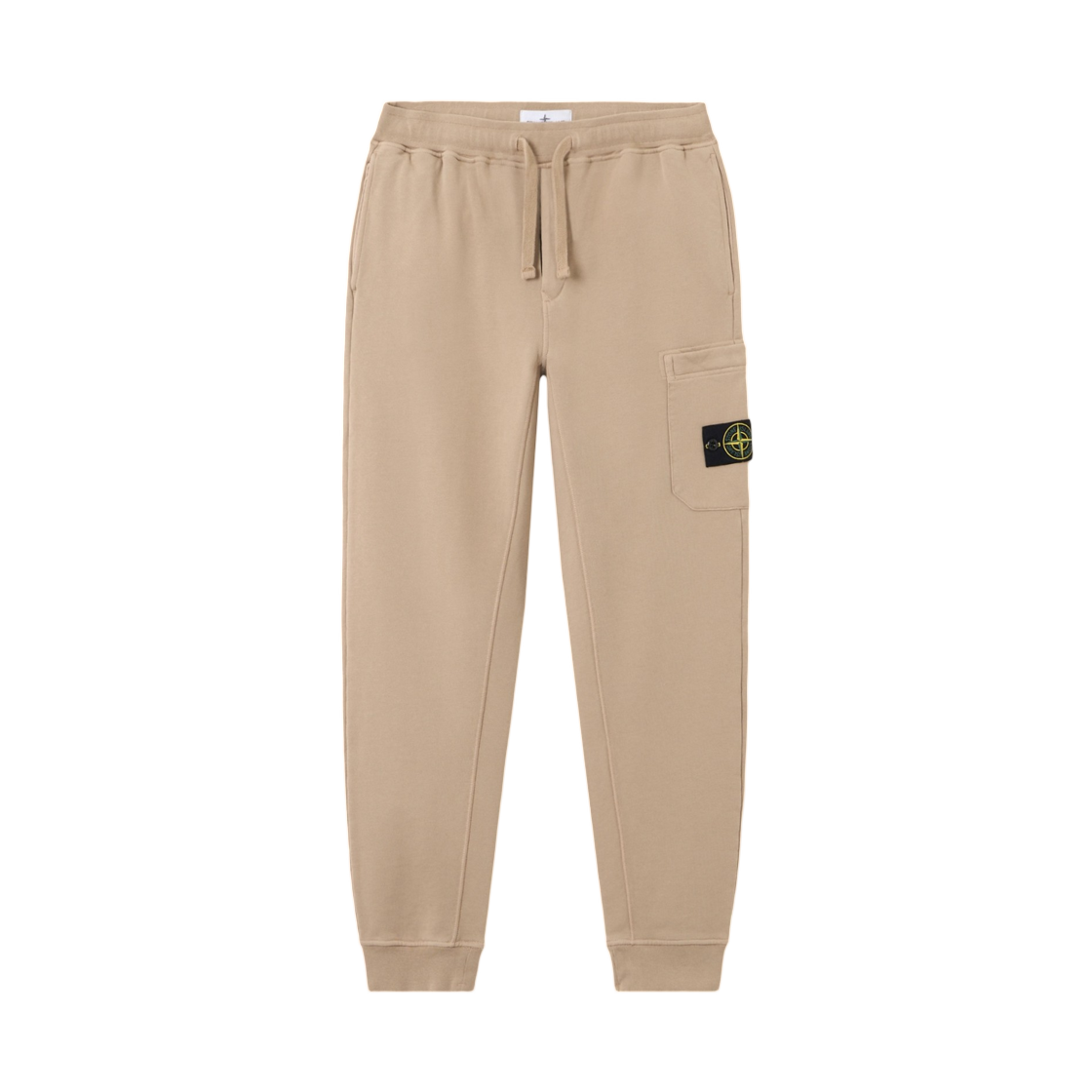L1S1562000-10S0051-V009A Stone Island 6200010 Organic Cotton Fleece Slim-Fit Joggers with Cargo Pocket Desert - 26SS