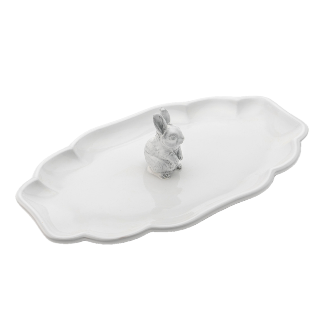 [3% 적립] 정희진도자기 래빗클라우디접시 다크그레이([3% 적립] Jungheejin creamic Rabbit Cloudy Dark grayish white) - 1