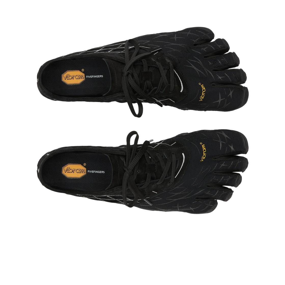 (W) 비브람 파이브핑거스 씨야 LS 에보 블랙 리플렉티브((W) Vibram Fivefingers Seeya LS Evo Black Reflective) - 2