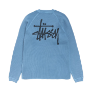 Stussy Raglan Thermal LS Crew Dust Blue