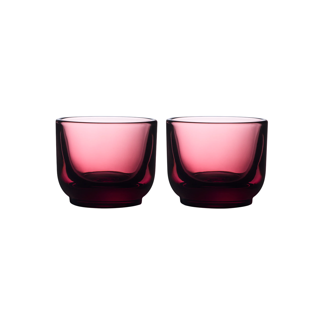 펠로우 퍼치 에스프레소 글라스 2개 세트 3oz - 가넷(Fellow Pirch Espresso Glass Set of 2 (3oz) - Garnet)
