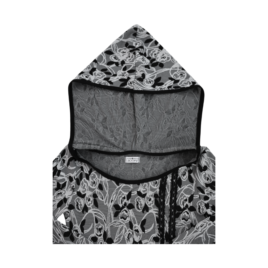 미애 플로럴 쟈가드 셋업 탑 그레이(Miae  Floral Jacquard Set-up Top Gray) - 4