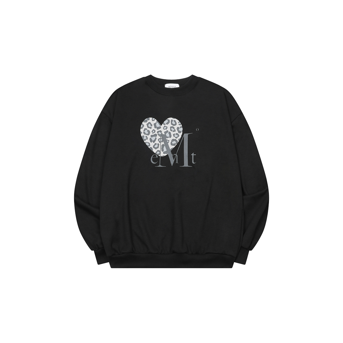 P0000BII MUCENT Sierra Leopard Heart MTM Unisex (2Color) Black - Leopard Gray