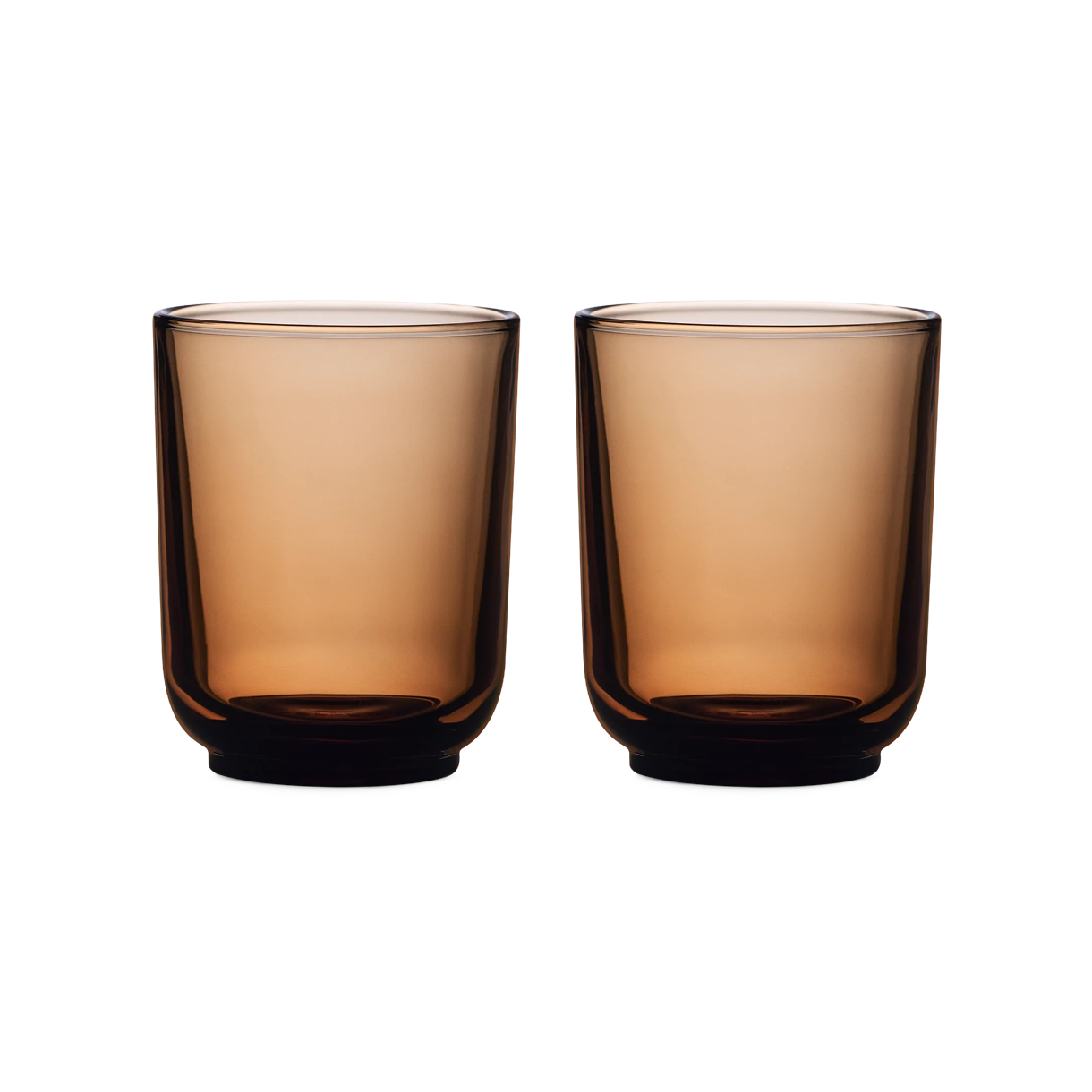 펠로우 퍼치 라떼 글라스 2개 세트 11oz - 앰버(Fellow Perch Latte Glass Set (2 pcs) 11 oz – Amber)