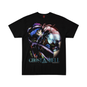 Geeks Rule x Ghost In The Shell PS1 Silkscreen Printing T-Shirt Black