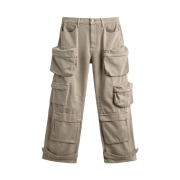 Zara Denim Cargo Pocket Pants Camel