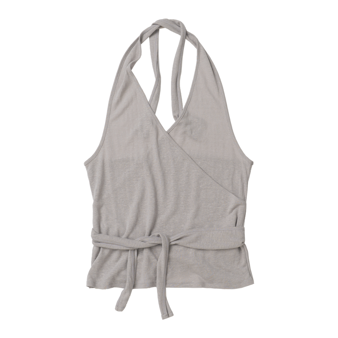AT004GRA aetoa Strap Halter Top Gray