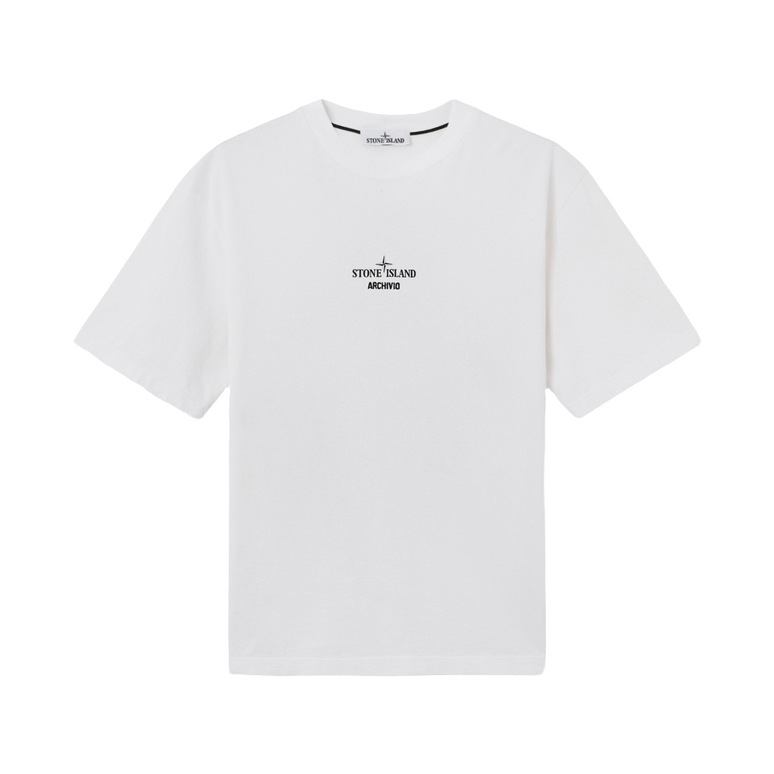 L1S1521000-23S0091-V0001 Stone Island 2100023 Organic Cotton Jersey Regular-Fit T-Shirt with Archivio Print White - 26SS