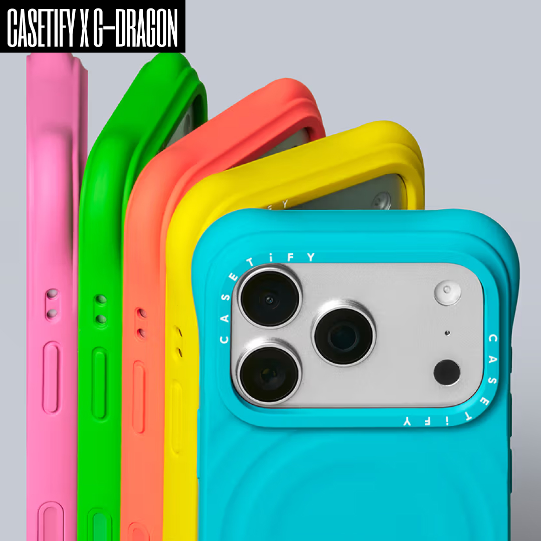 Casetify x G-DRAGON iPhone Alloy Ripple Case Silver Grey, Casetify x G-DRAGON iPhone Magsafe Ripple Case Mint Blue 착용 스타일 - 4