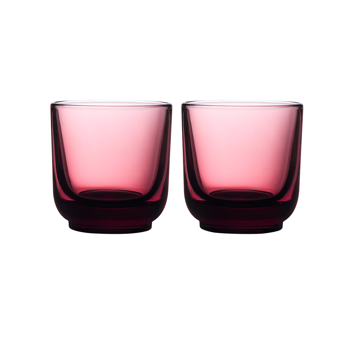펠로우 퍼치 카푸치노 글라스 2개 세트 6.5oz - 가넷(Fellow Pirch Cappuccino Glass Set of 2 (6.5oz) - Garnet)