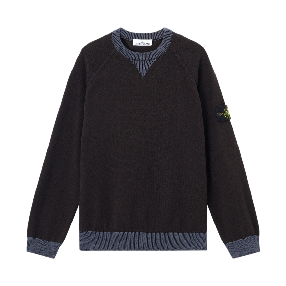 L1S1551000-13S01D3-V0020 Stone Island 5100013 Raw Hand Organic Cotton Loose-Fit Crewneck Jumper Navy Blue - 26SS