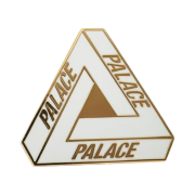 Palace Tri-Ferg Pin Badge White - 21SS