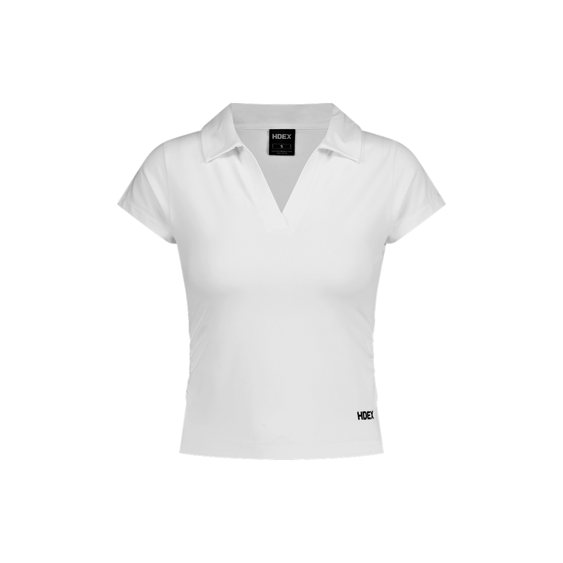 에이치덱스 이지 스컬프 피케 숏 슬리브 우먼 화이트