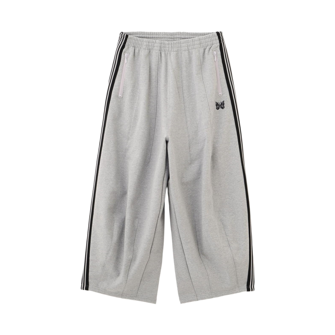 니들스 x B'2nd H.D. 트랙 팬츠 코튼 저지 그레이(Needles x B'2nd H.D. Track Pants Cotton Jersey Gray)