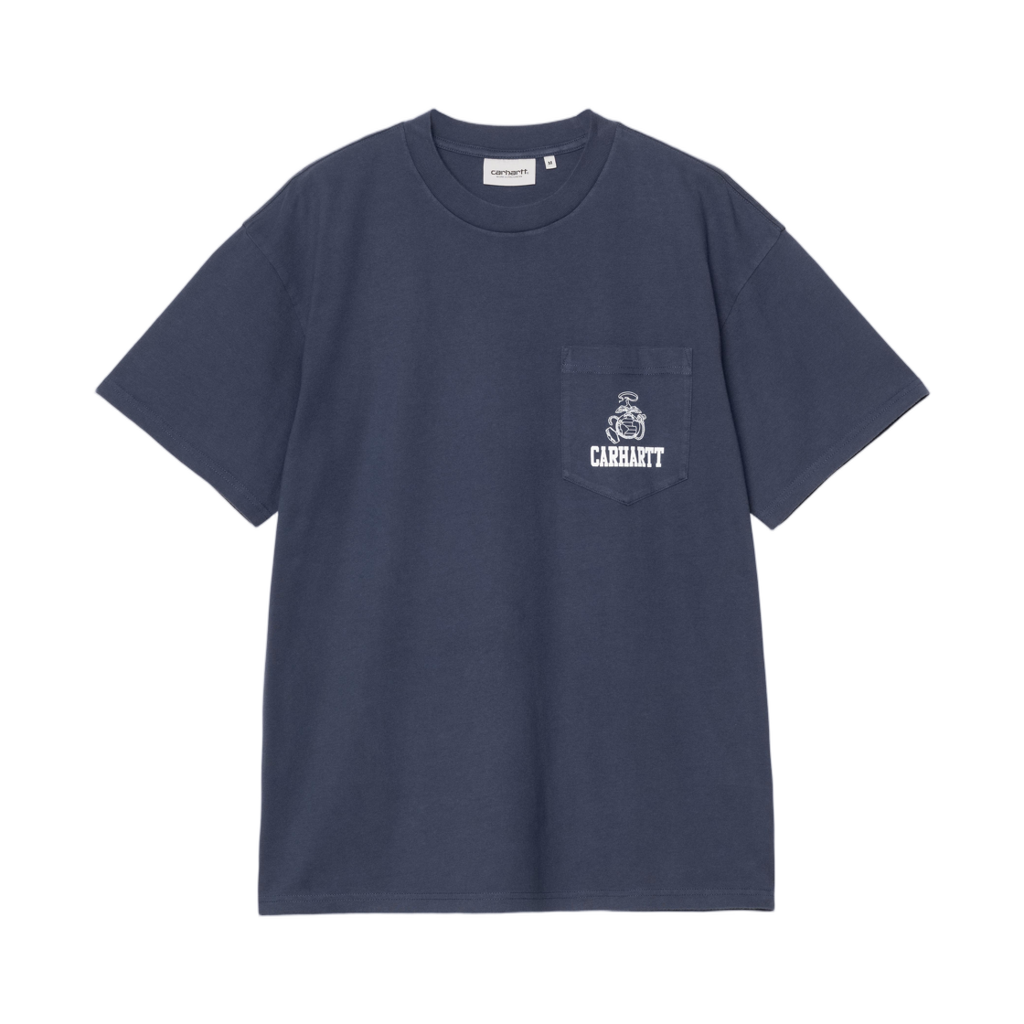 I036199-01-60 Carhartt WIP S/S Pond Corps Pocket T-Shirt Blue Heavy Stone Wash