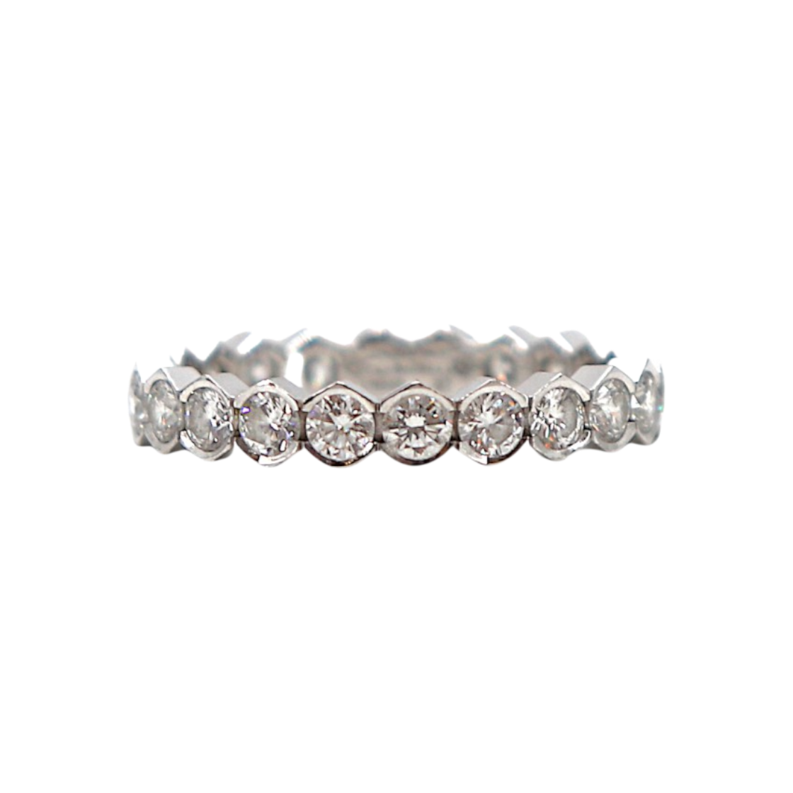 쇼메 비마이러브 파베 화이트골드 4MM 57호(Chaumet Be My Love Pave White Gold 4MM Ring Size 57)