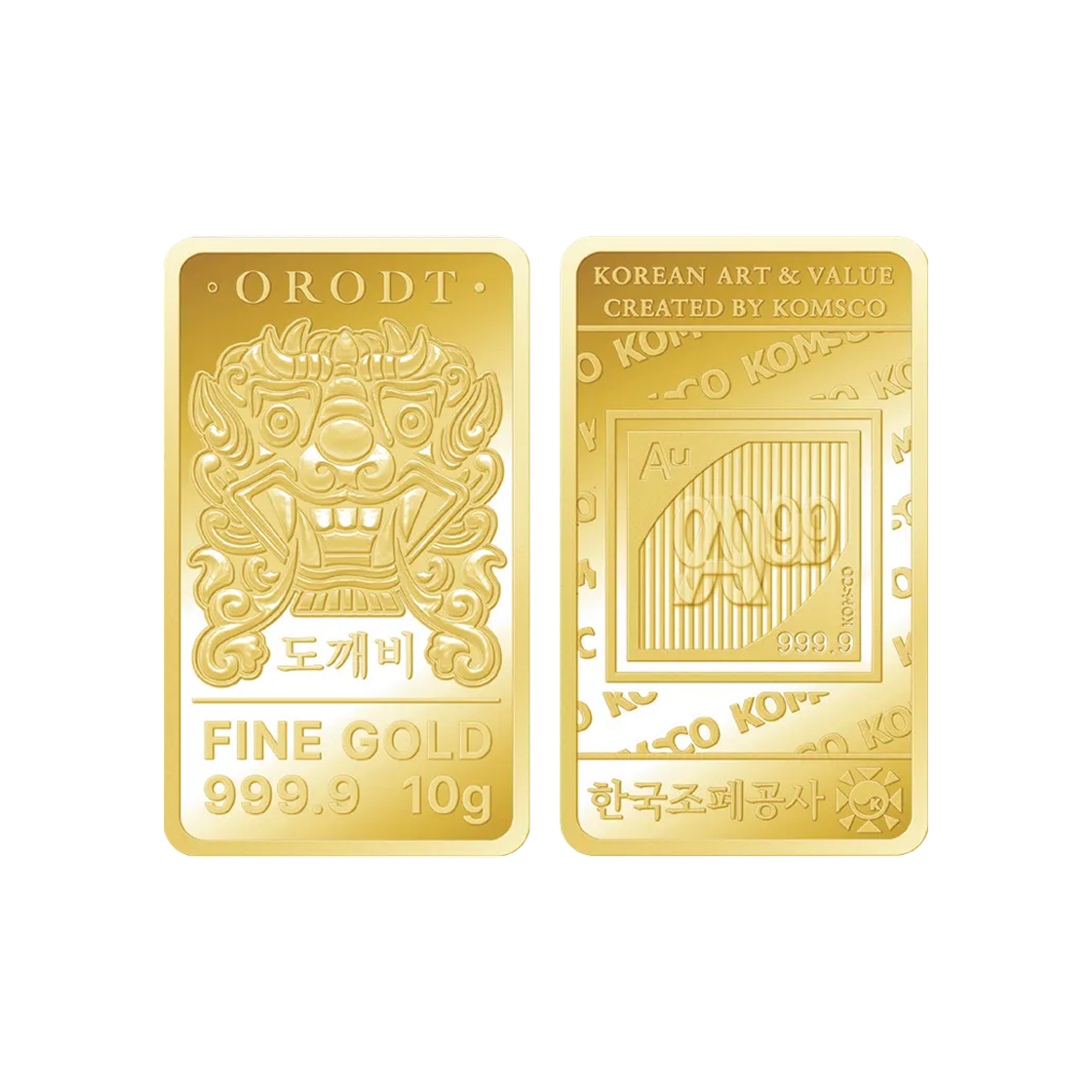 금 한국조폐공사 도깨비 카드형 골드 10g(Gold KOMSCO Dokkebi Card Type Gold 10g)