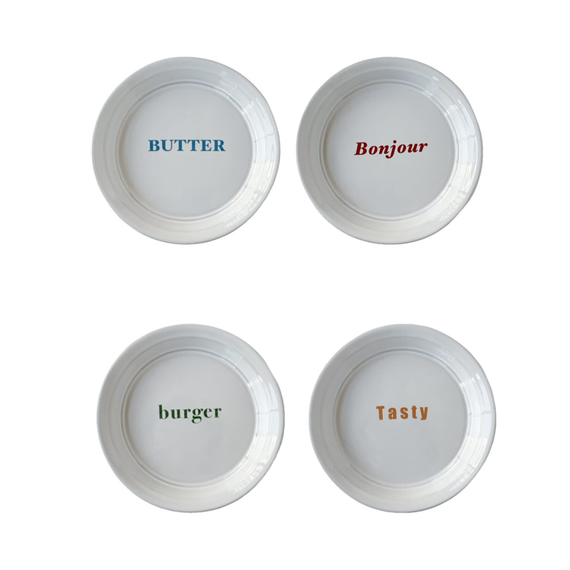 [3% 적립] 정희진도자기 스텝원접시 타이포시리즈 다크그레이([3% 적립] Jungheejin creamic Step One Plate Typography Dark grayish white) - 1