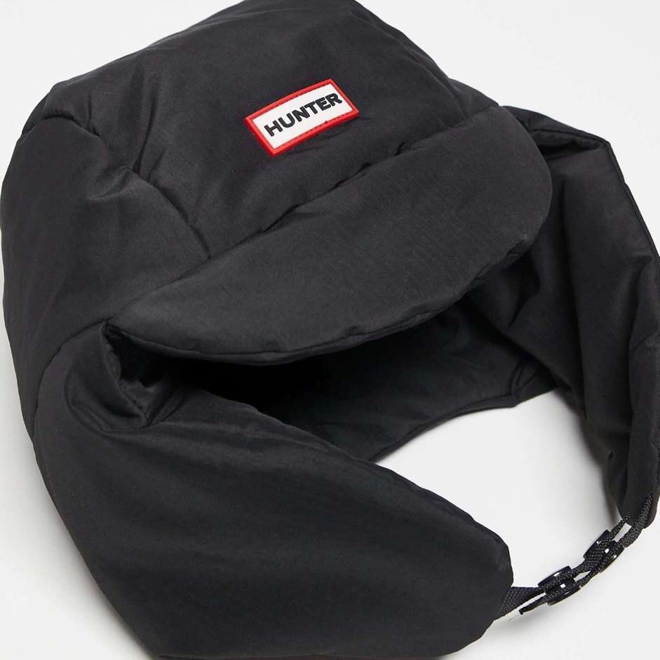 Hunter Rosyth Ripstop Puffer Trapper Hat Black 착용 스타일