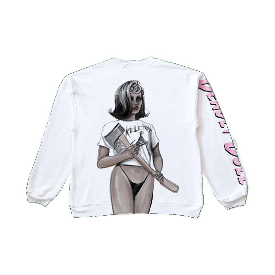 데들리 돌 데들리 엑스 크루넥 화이트(Deadly Doll Deadly Ex Crewneck White)