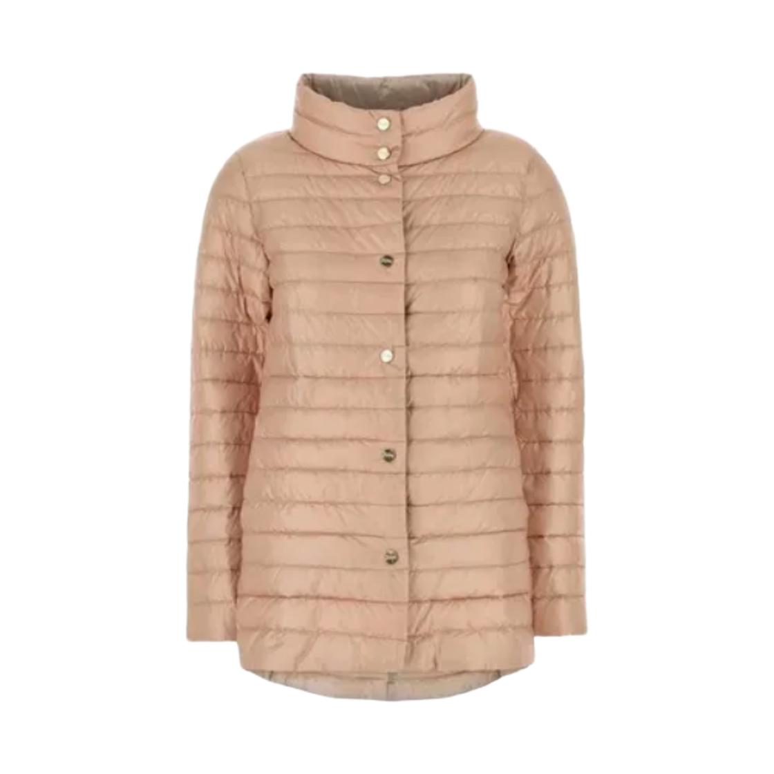 PI1234D-12017Z-4019 (W) Herno Reversible A-Shape Jacket in Nylon Ultralight Pink Chantilly