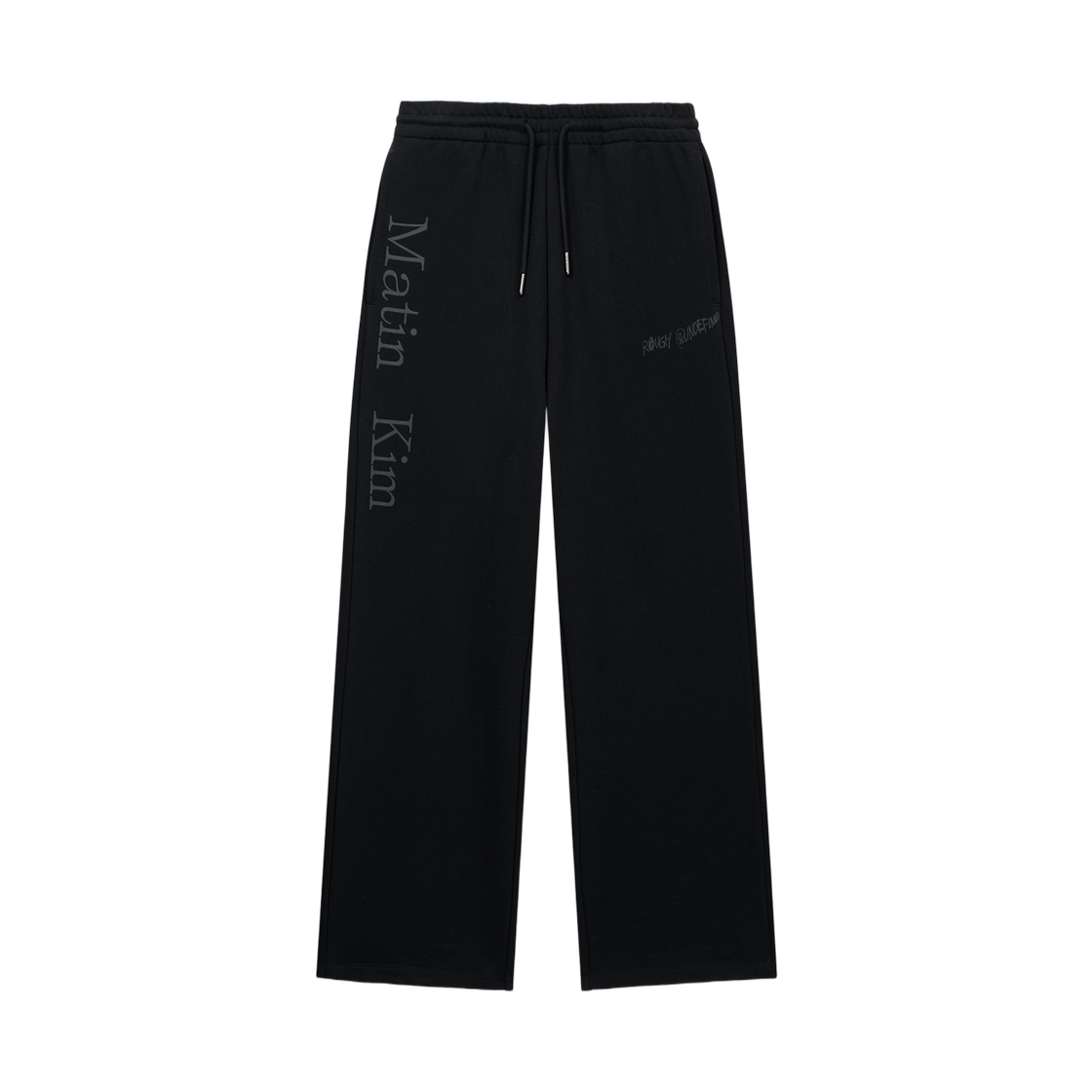 마뗑킴 에센셜 로고 스웨트팬츠 블랙(Matin Kim Essential Logo Sweatpants In Black)
