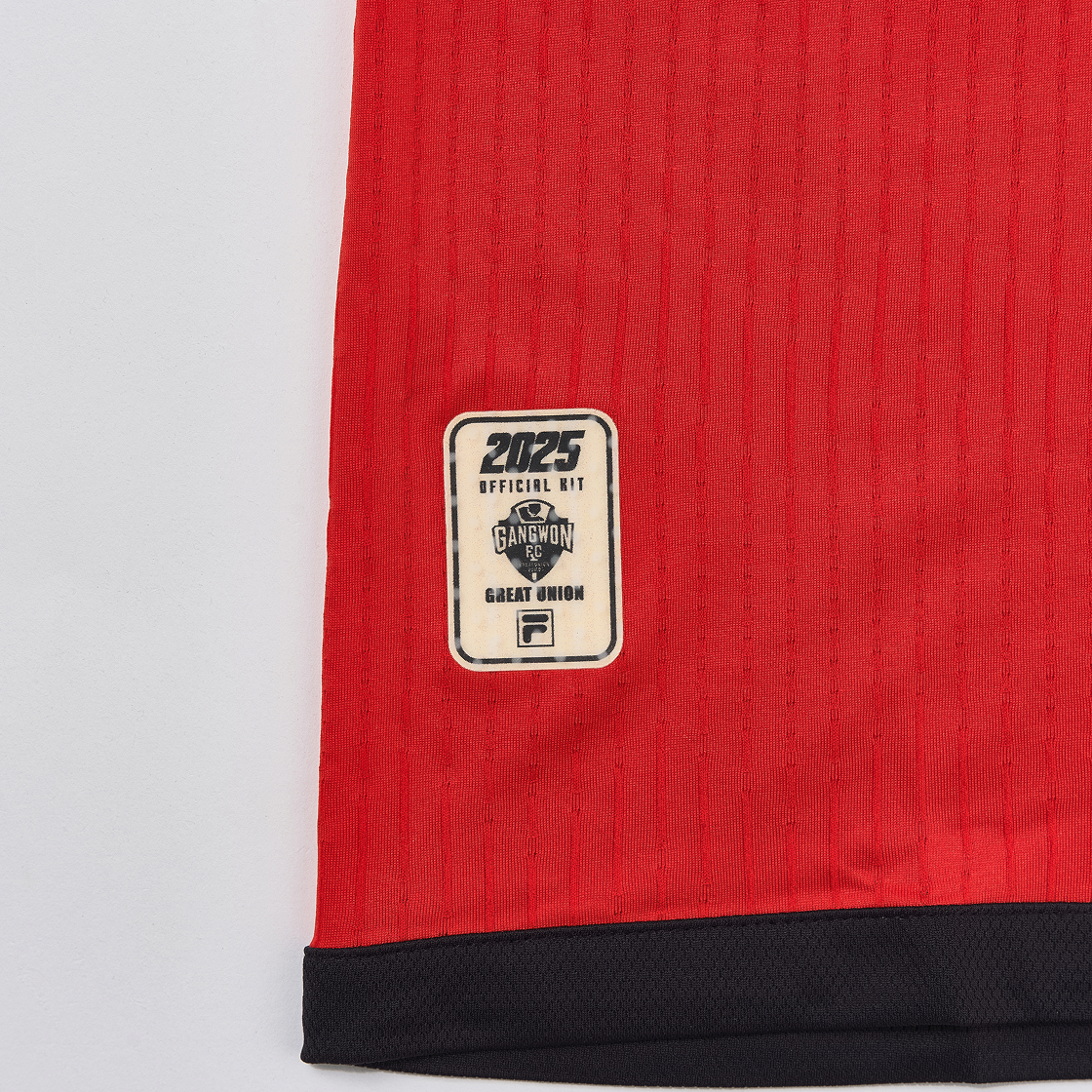 휠라 강원 FC 2025 필드 홈 유니폼 오렌지 (논 마킹 버전)(Fila Gangwon FC 2025 Field Home Uniform Orange (Non Marking Ver.)) - 4