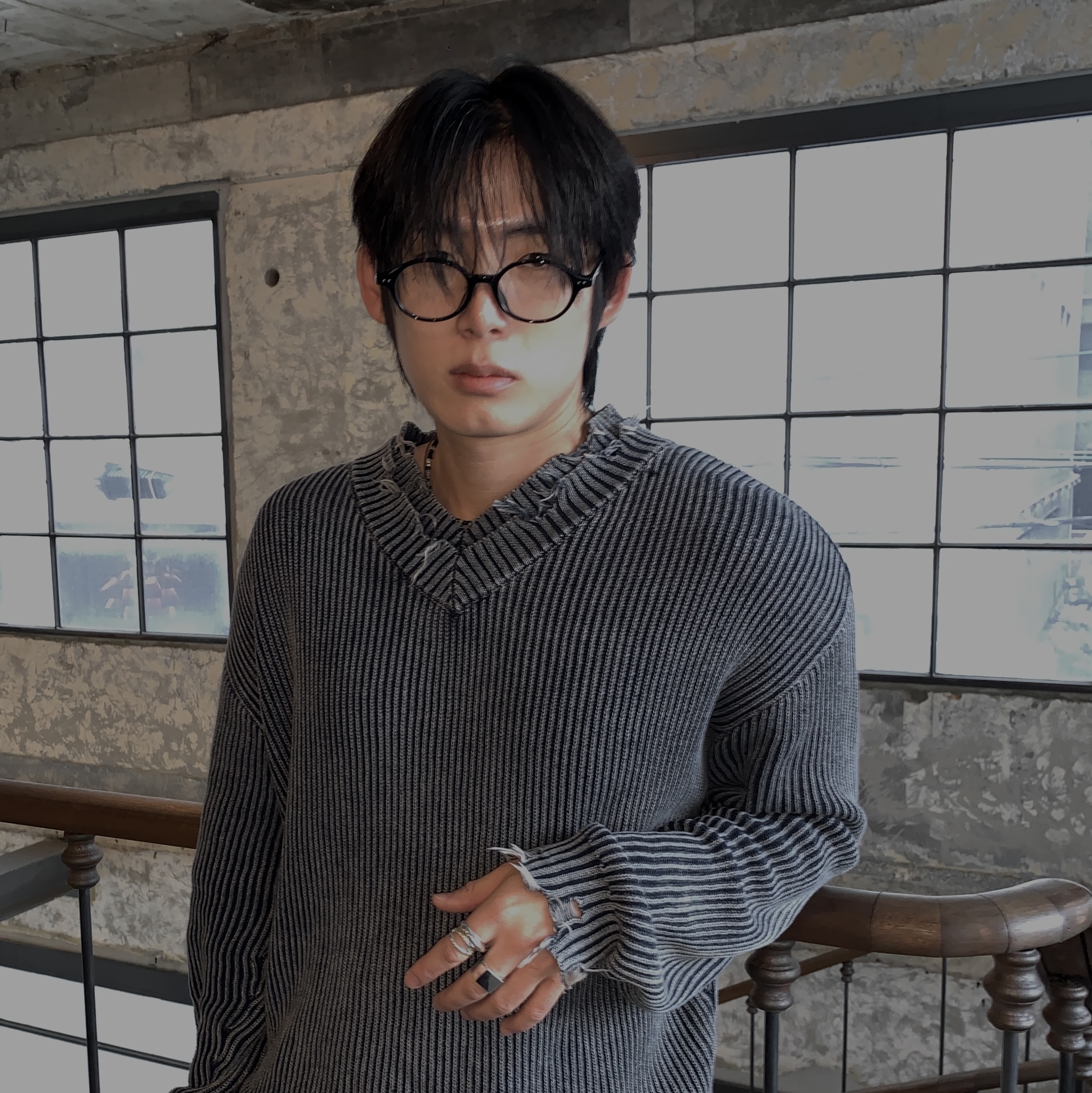 Undermycar Mu.Ac.04 - 925 Silver Ring, Undermycar Mu.Ac.12 - 925 Silver Ring 착용 스타일 - 1