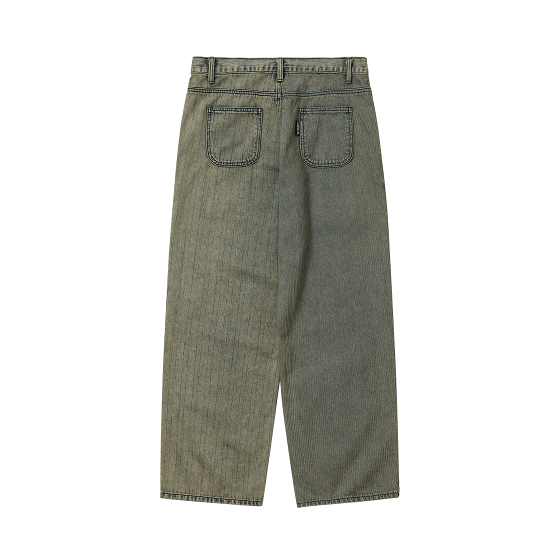 아조바이아조 스트라이프 콘트라스트 진 샌드(AJOBYAJO Stripe Contrast Jeans Sand) - 2