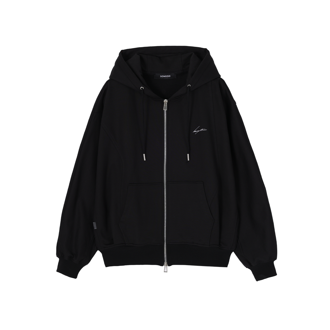 SI2TS717BK SONGZIO COLLECTION Polyptych Painted Zip Up Black