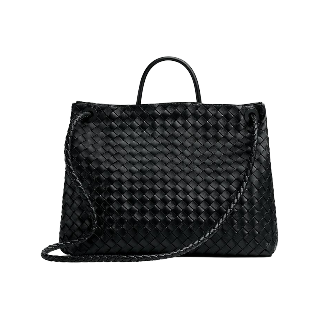 보테가 베네타 라지 안디아모 블랙(Bottega Veneta Large Andiamo Black) - 2