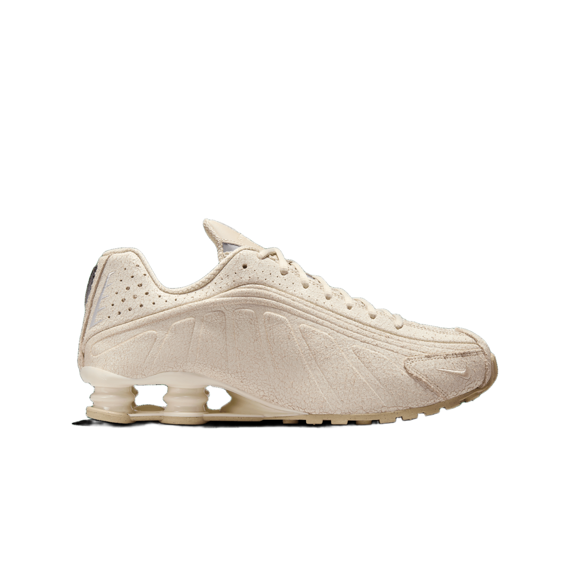 IO4544-100 Nike Shox R4 QS Natural and Metallic Silver
