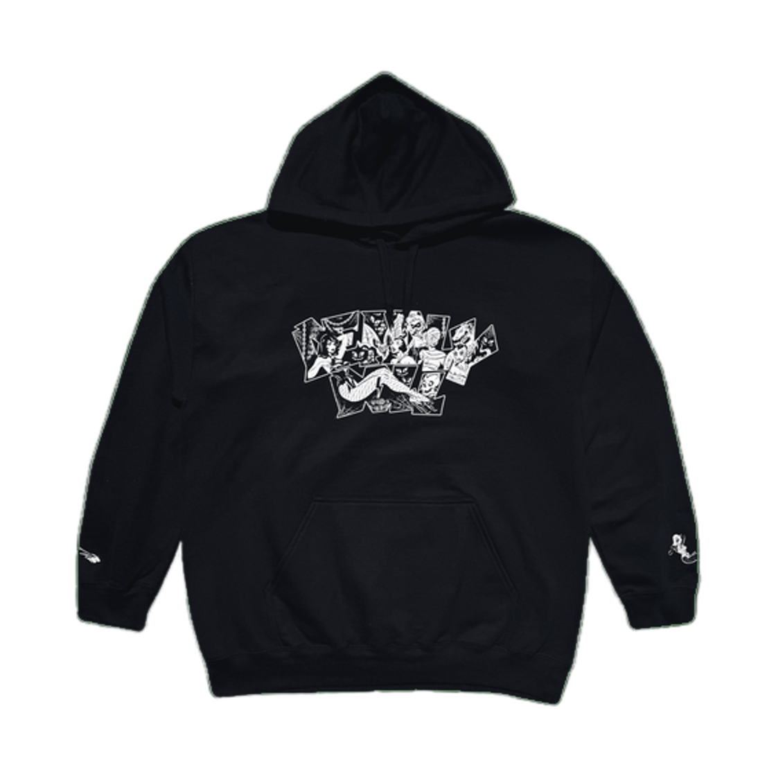 데들리 돌 크립트 후드 블랙(Deadly Doll Crypt Hoodie Black) - 1