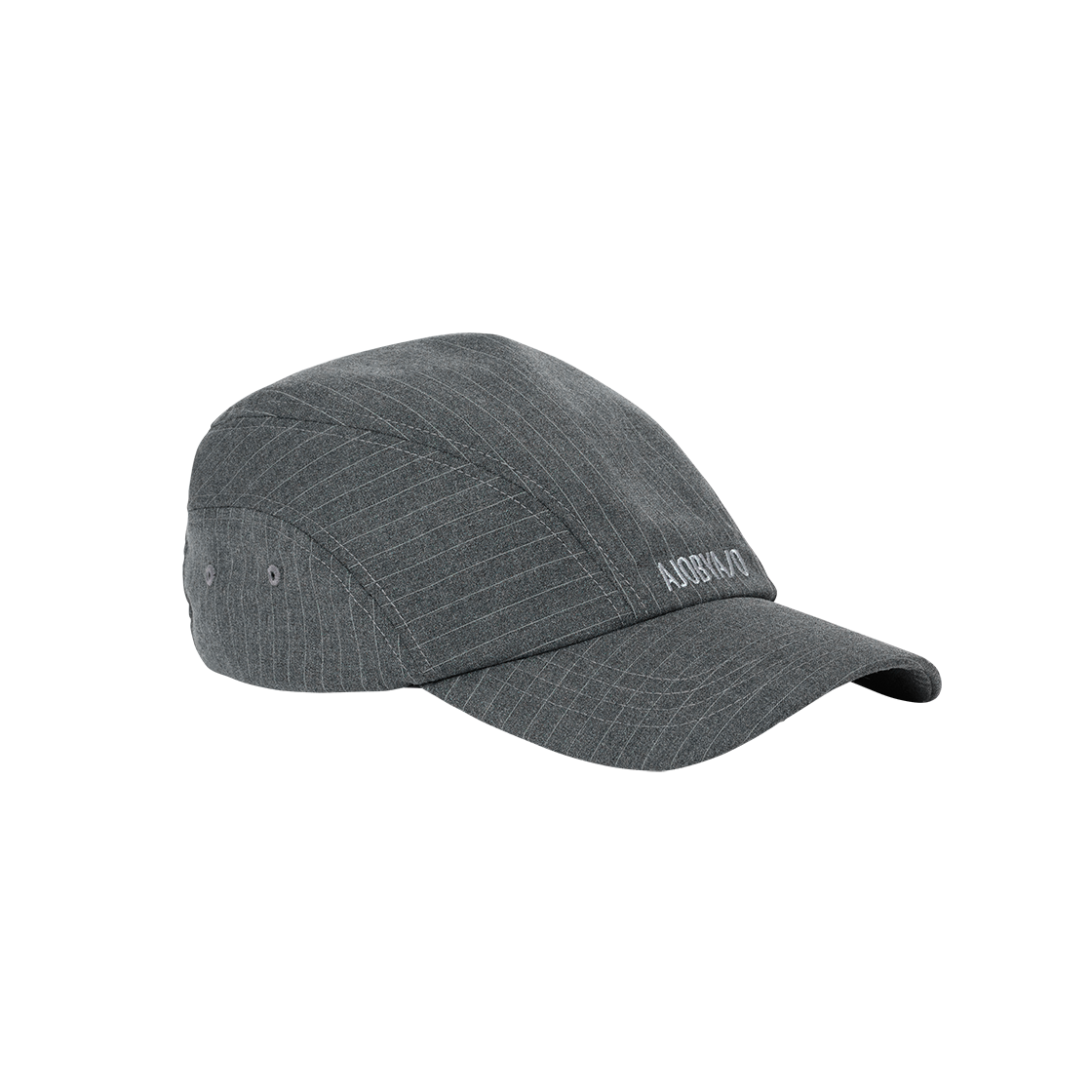 AJ262HT001GR AJOBYAJO Striped Wool Blend Cap Grey