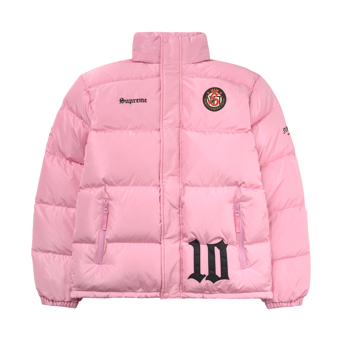 슈프림 x 엄브로 다운 퍼퍼 자켓 핑크 - 25FW(Supreme x Umbro Down Puffer Jacket Pink - 25FW)