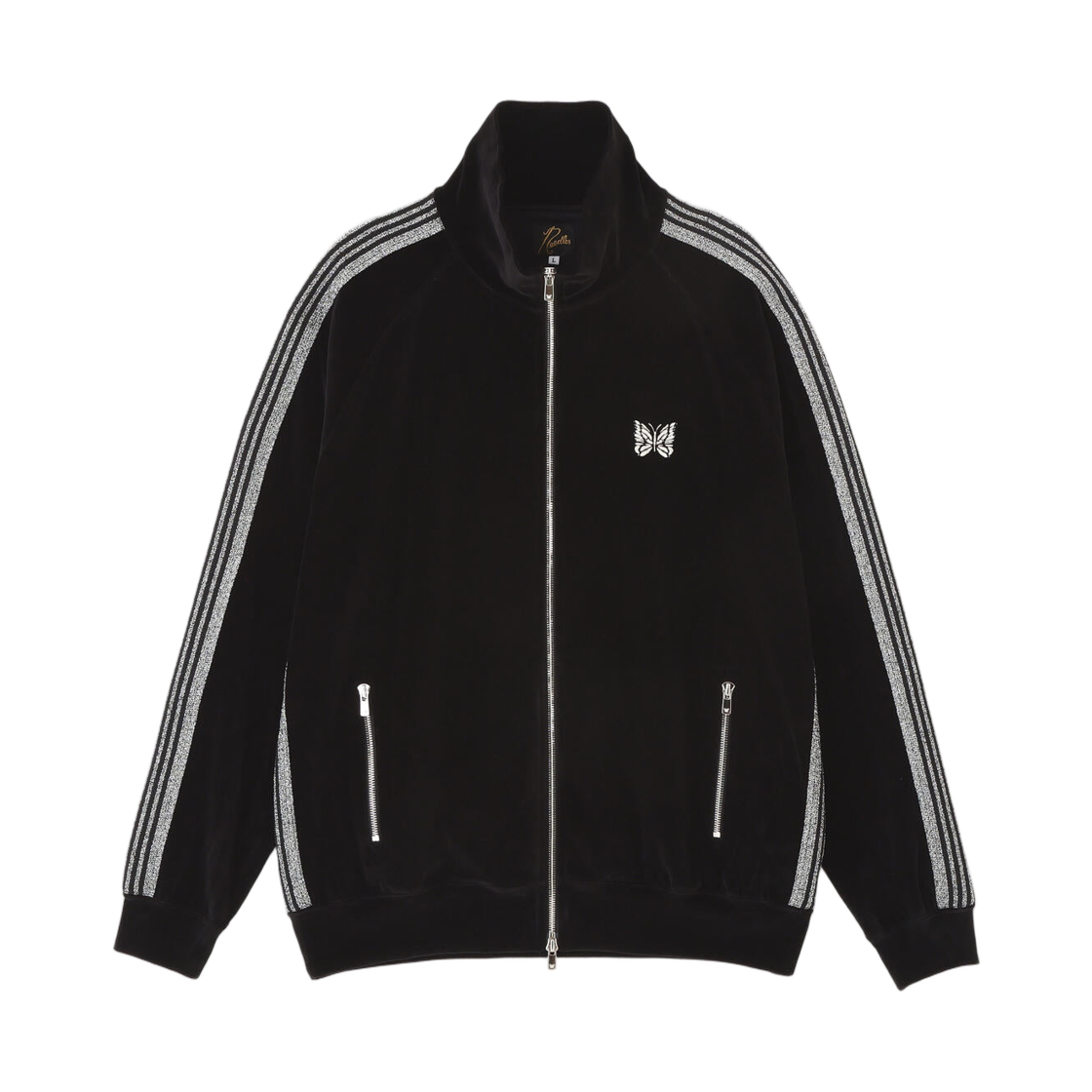 - Needles x LHP Track Jacket C/PE Velour Black