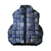 Kapital Bandana Transfer Nylon Keel Weaving Vest Dark Navy