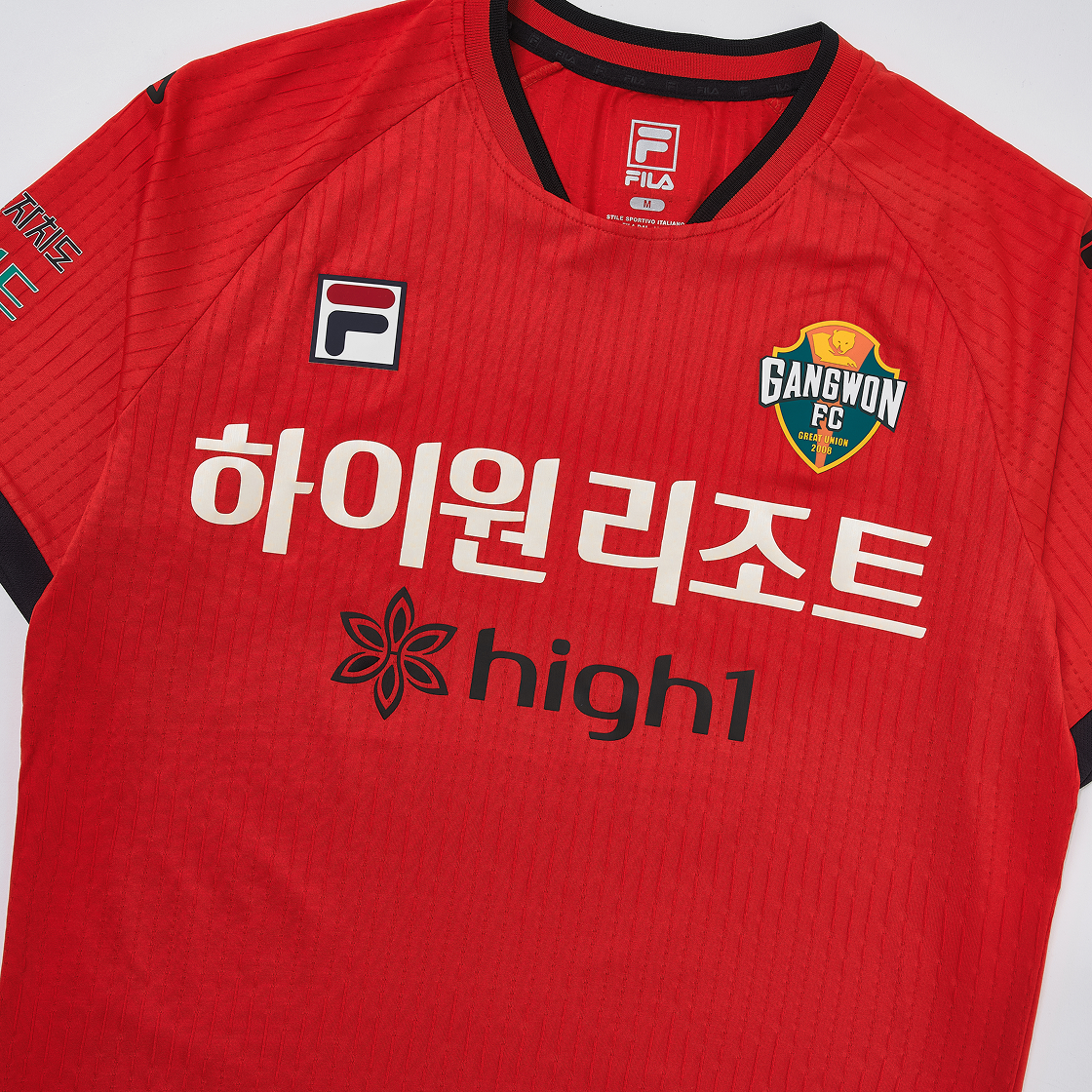 휠라 강원 FC 2025 필드 홈 유니폼 오렌지 (논 마킹 버전)(Fila Gangwon FC 2025 Field Home Uniform Orange (Non Marking Ver.)) - 3