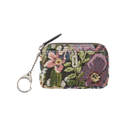 vunque Perfec Compact Key Holder Jacquard Card Wallet Floral