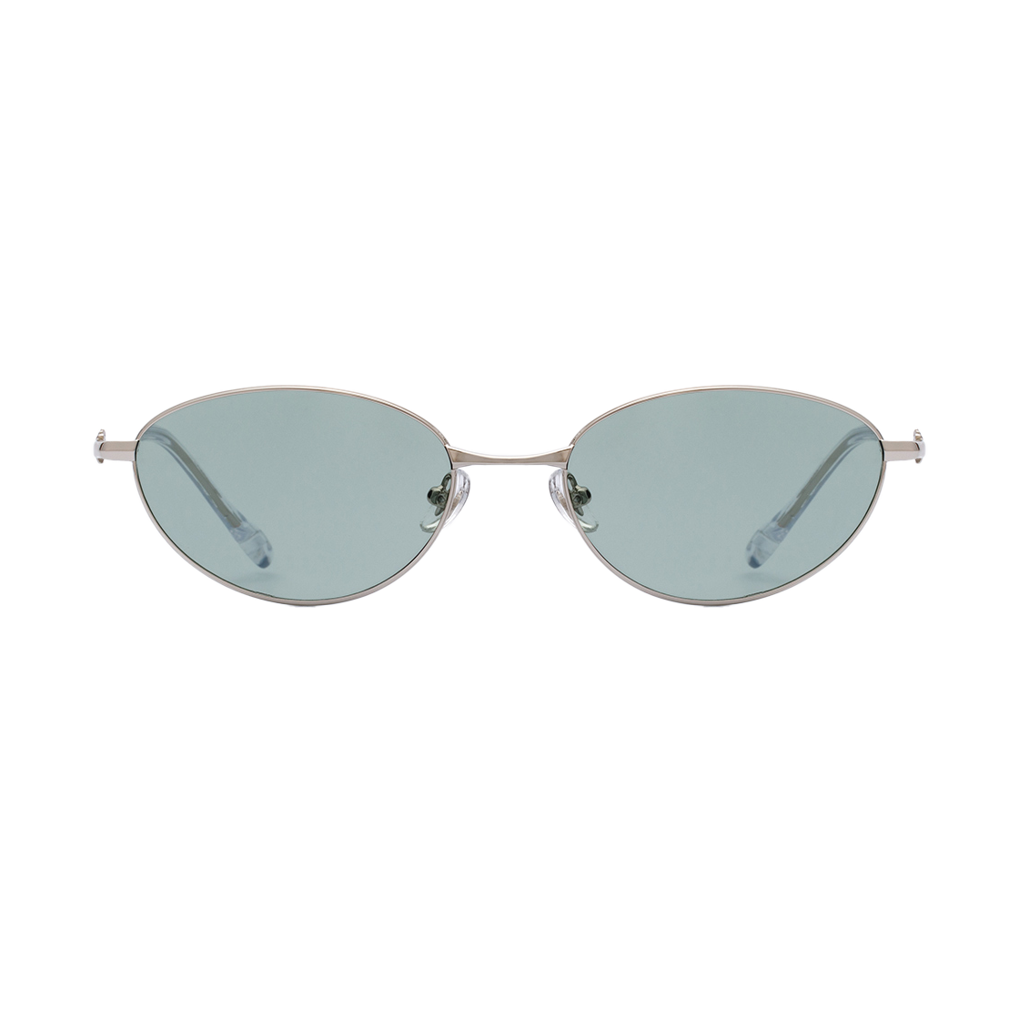 EPOCASUNSLGN RECLOW Stainless Epoca Sunglasses Silver Green