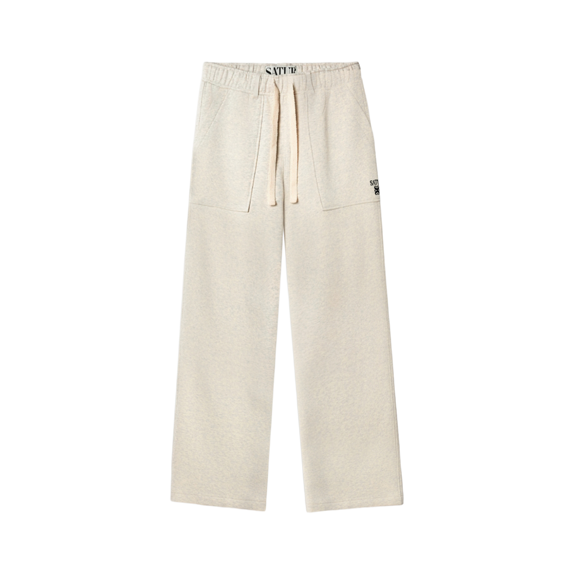 SA261UTP01OML0 SATUR Fatigue Cargo Sweatpants Oatmeal