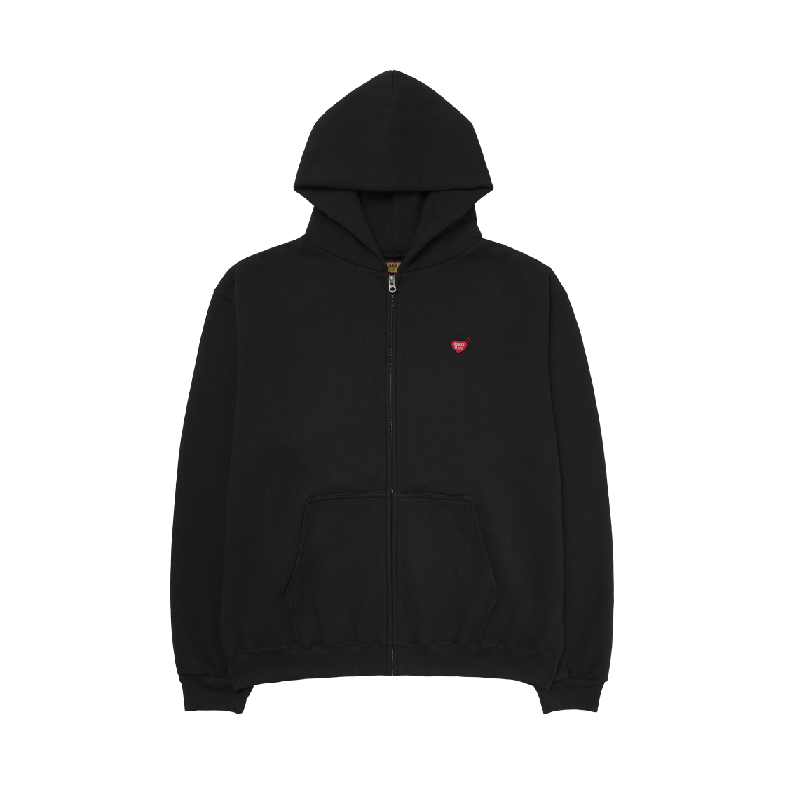 휴먼 메이드 클래식 집업 스웨트 후드 블랙(Human Made Classic Zip-Up Sweat Hoodie Black)