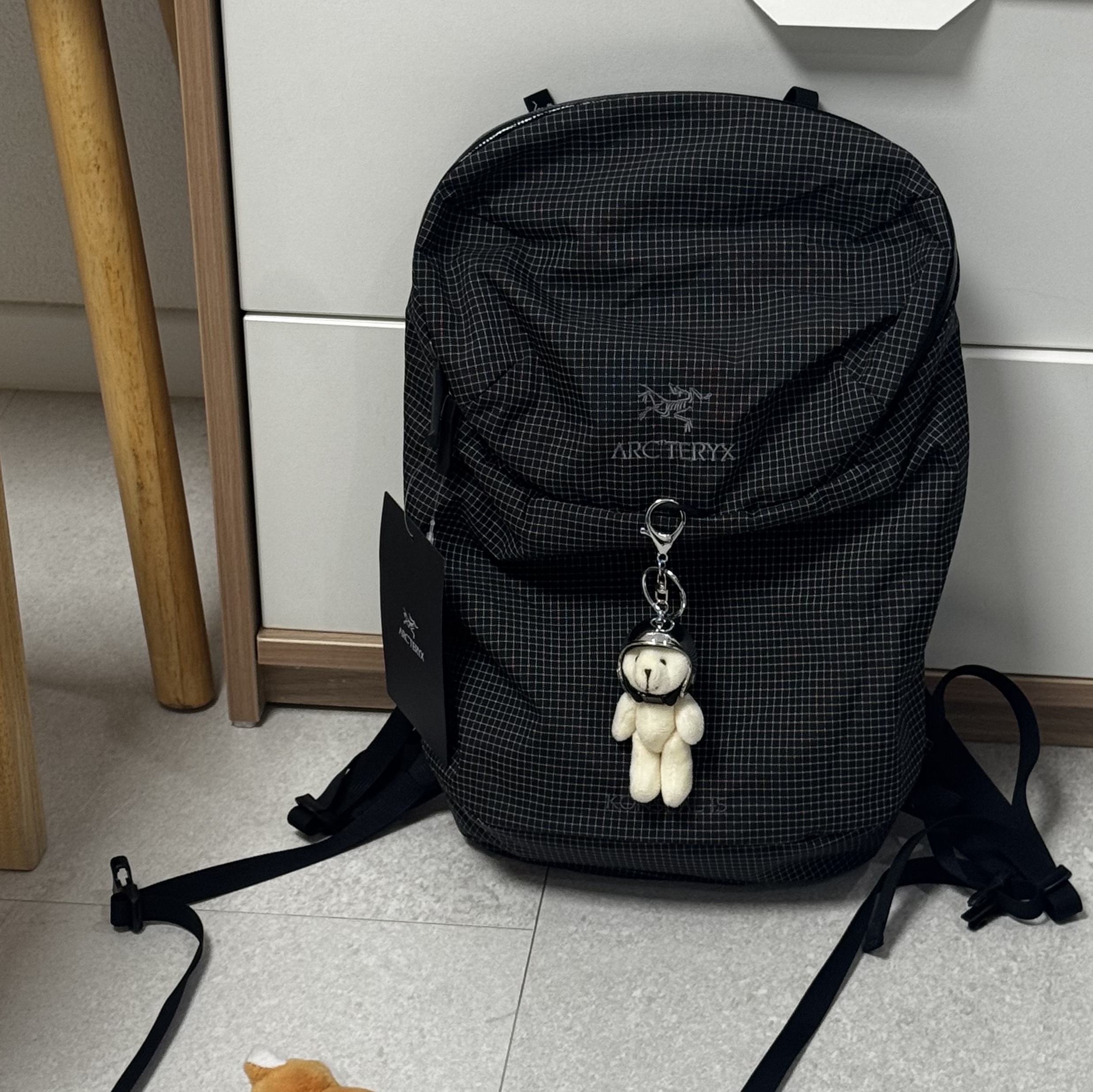 Arc'teryx Konseal 15 Backpack Black 착용 스타일 - 2