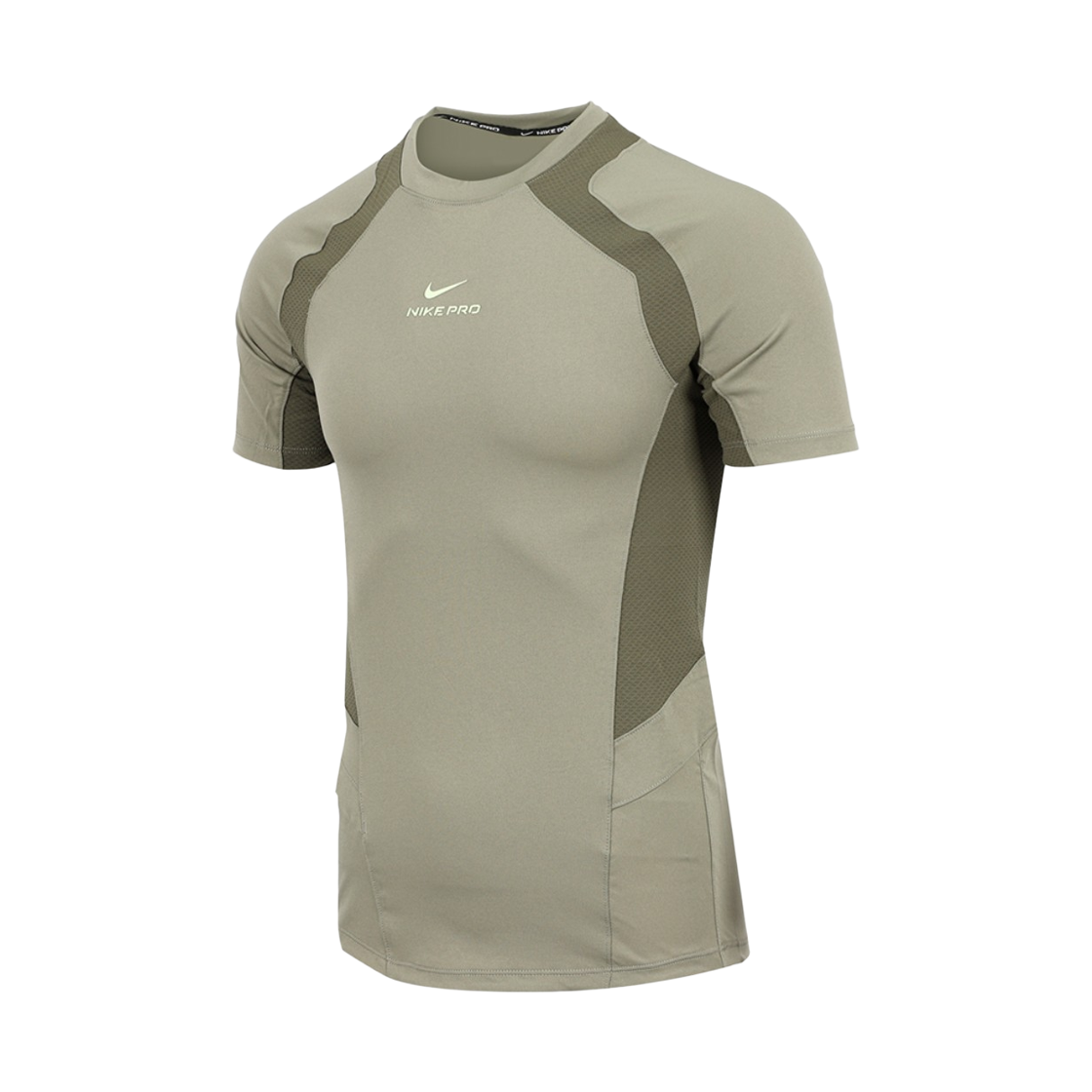 나이키 프로 트레이닝 드라이핏 ADV 숏슬리브 탑 라이트 아미 미디움 올리브 - 아시아(Nike Pro Training Dri-Fit ADV Short Sleeve Top Light Army Medium Olive - Asia) - 1