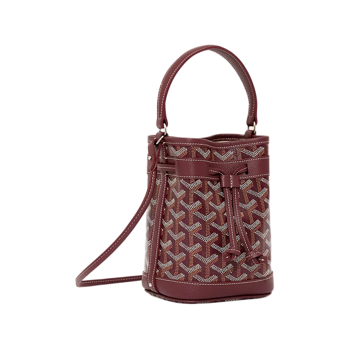 - Goyard Petit Flot Bucket Bag Burgundy
