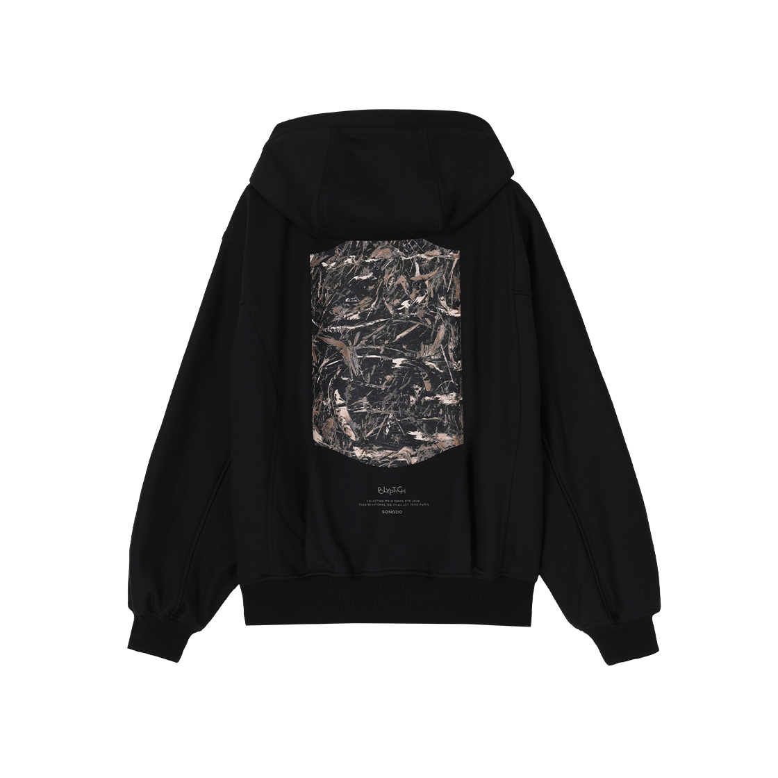 송지오 컬렉션 폴립티크 페인트 집업 블랙(SONGZIO COLLECTION Polyptych Painted Zip Up Black) - 2