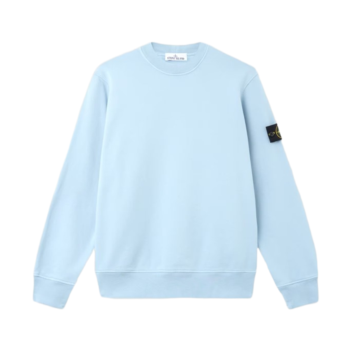 스톤 아일랜드 6100060 오가닉 코튼 플리스 레귤러 핏 크루넥 스웨트셔츠 더스트 블루 - 26SS